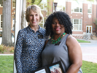 Excellence in Leadership Staff Awardee Kathy Sims-McDaniels.