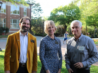 Gretzinger Moving Forward Awardee Greg Huey with Matt Baker and Susan Lozier.