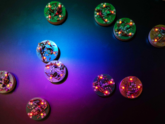 A collection of "BOBbots" in motion (Credit: Shengkai Li, Georgia Tech)