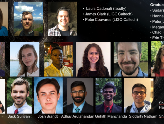 Georgia Tech students and faculty who worked with LIGO on the latest gravitational wave catalog. (Photo Laura Cadonati/LIGO)