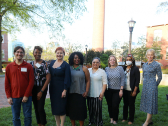 Inaugural staff awardees with Kristin Berthold and Susan Lozier.