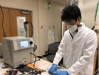 Filtration Lab Setup for Covid Mask Study