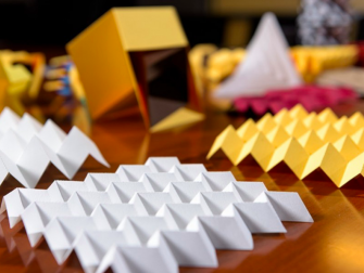 Origami folding patterns (Photo Georgia Tech)