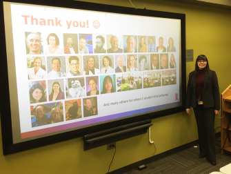 Emily Alicea-Muñoz: I was diagnosed in 2017, finished treatment in 2018, and in late 2019 I was able to defend my dissertation. The acknowledgments section in my thesis is very long, and a good chunk of it is dedicated to my cancer medical team.